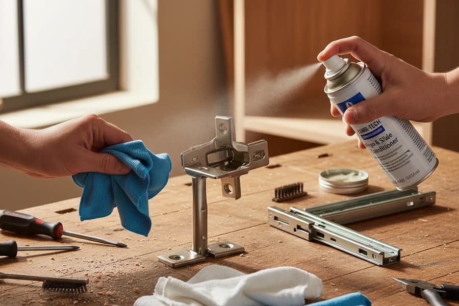 راهنماي نگهداری و تمیز کردن یراق آلات کابینت