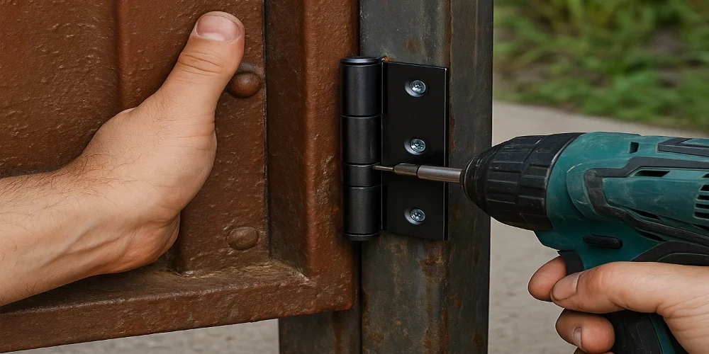 چه زمانی باید لولاهای درب حیاط را تعویض کنیم؟ ۷ نشانه حیاتی خرابی لولا