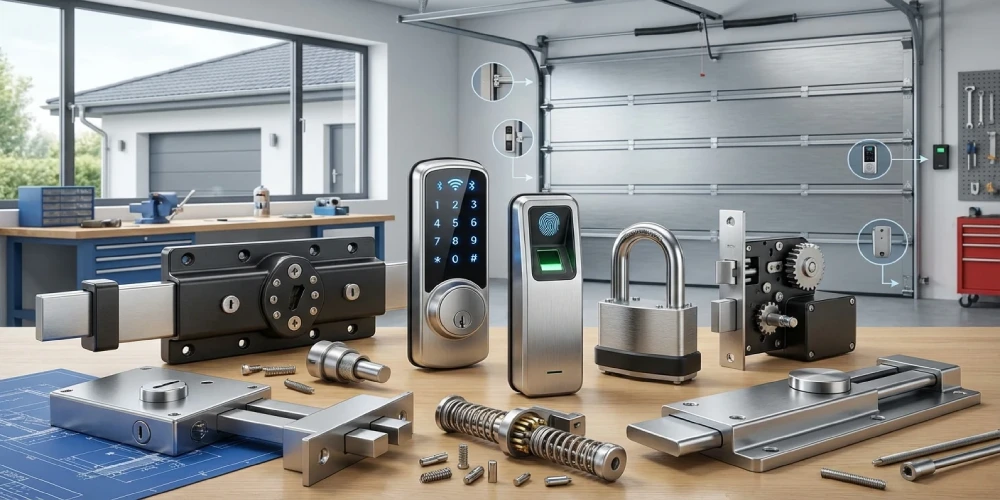 راهنمای انتخاب قفل مناسب برای دربهای پارکینگ و ورودی خودرو | برقی و مکانیکی